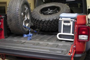 Jeep Gladiator JT Tire Carrier - Fishbone Offroad - In-Bed - Black - `20-`27